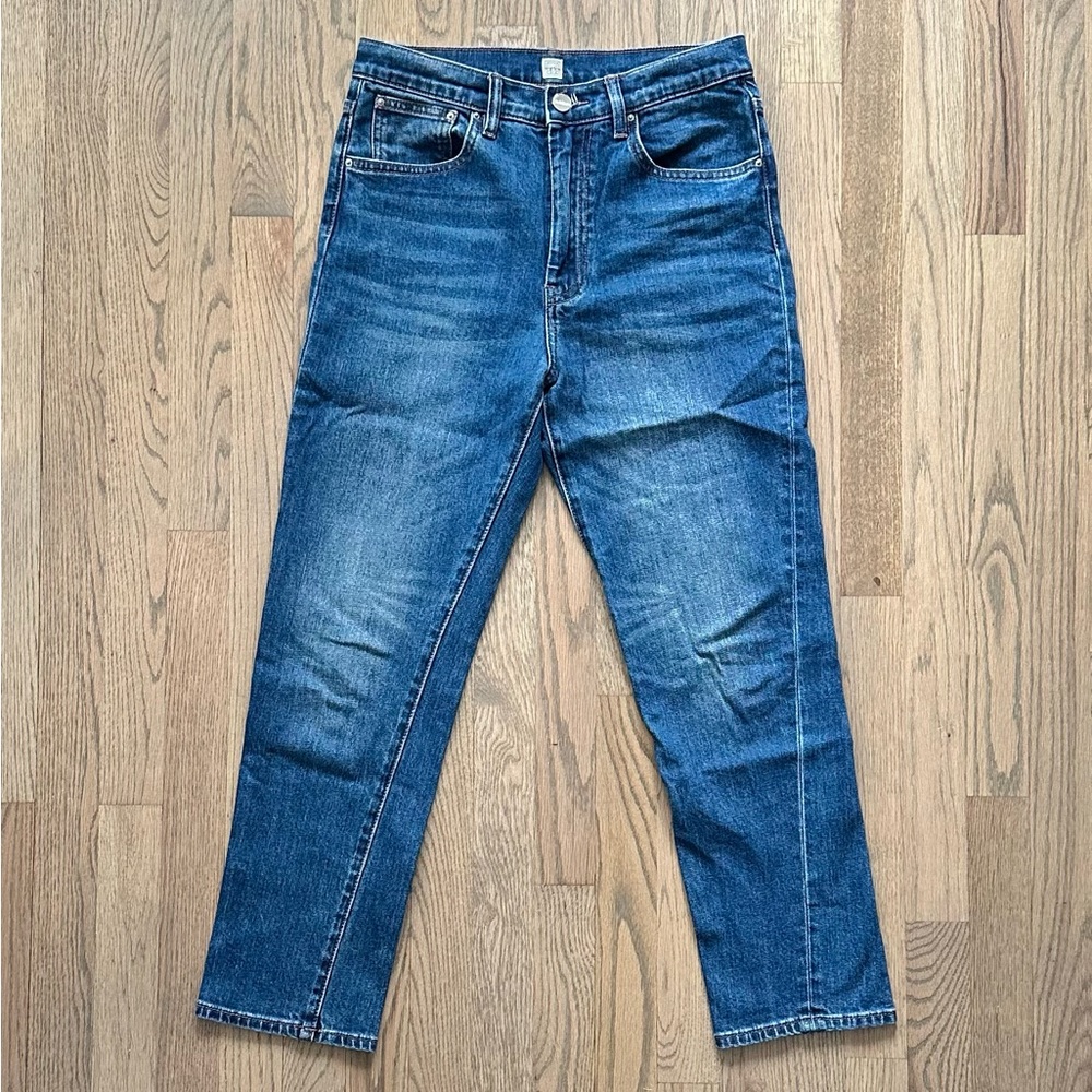 Toteme Twisted Seam High Rise Straight Leg Jeans